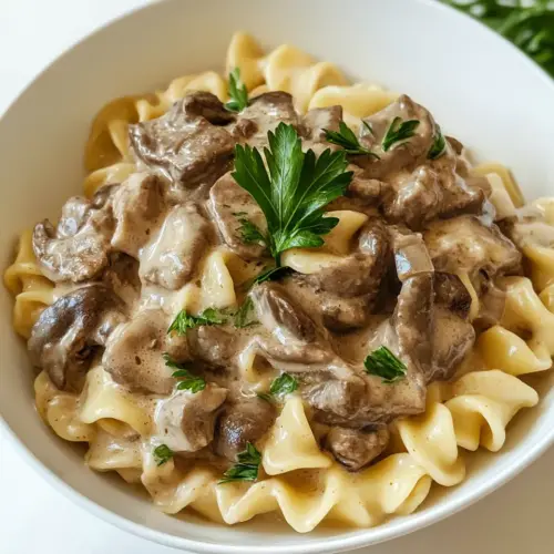 Gluten Free Beef Stroganoff