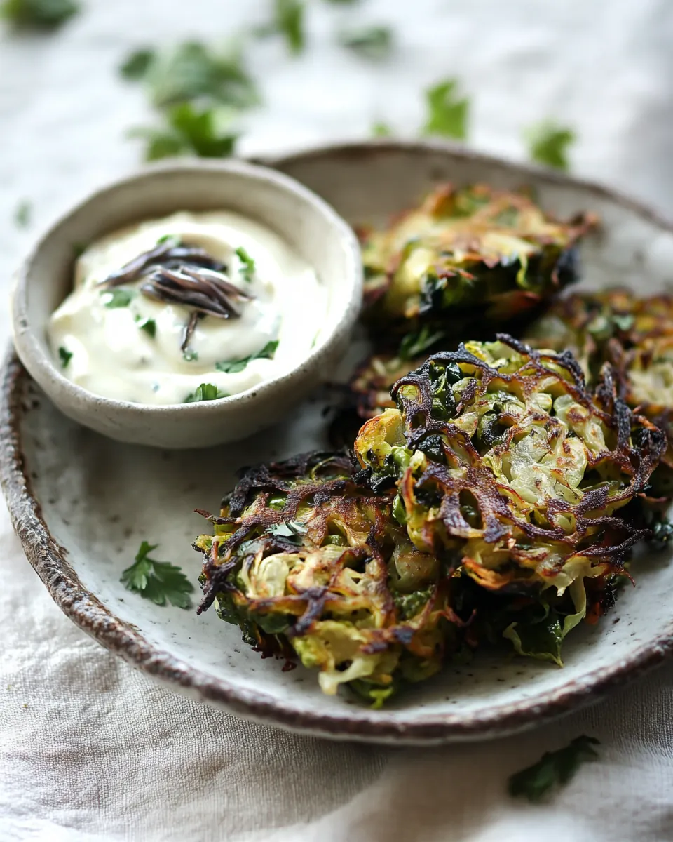 Gluten Free Brussels Sprout Latkes