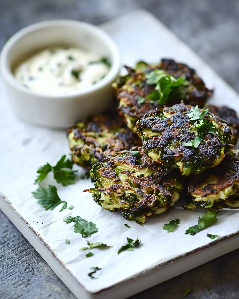 Gluten Free Brussels Sprout Latkes