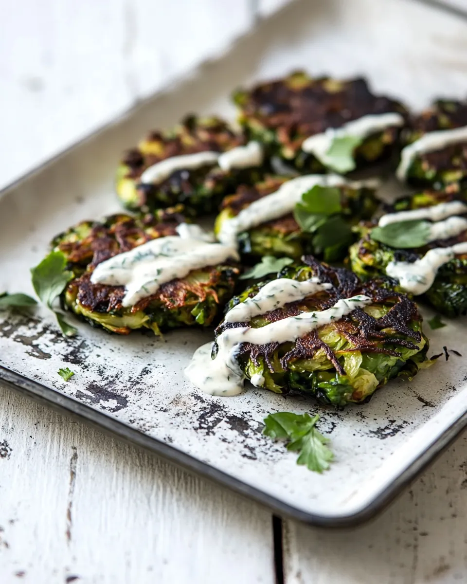 Gluten Free Brussels Sprout Latkes