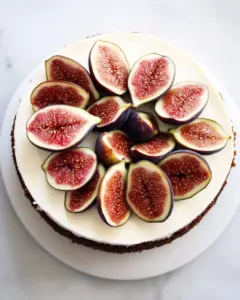 Gluten Free Cheesecake with Fresh Figs and Honey