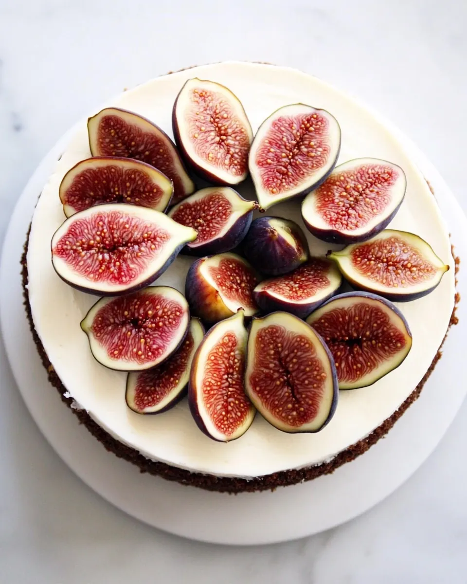 Gluten Free Cheesecake with Fresh Figs and Honey