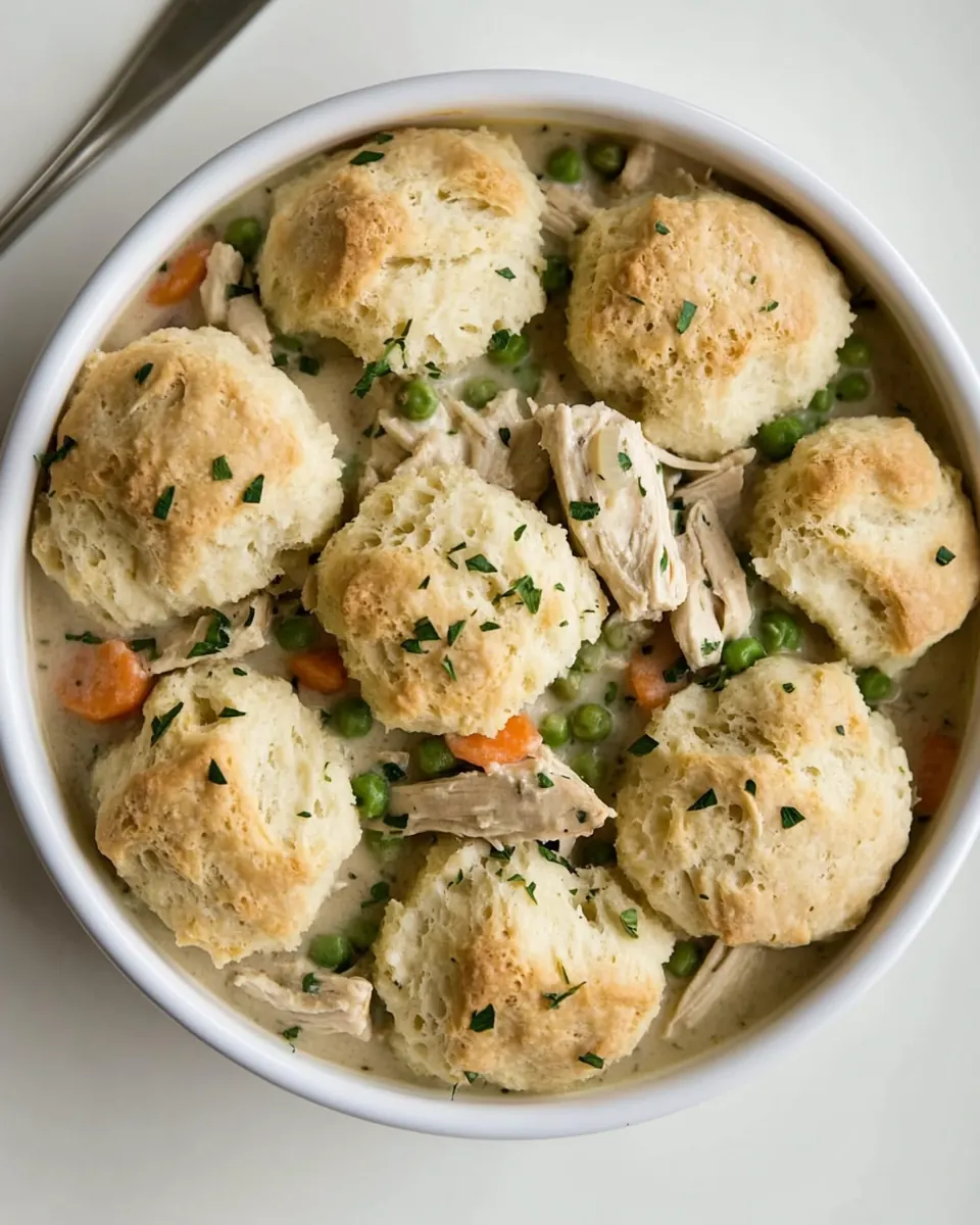 Gluten Free Chicken Pot Pie with Biscuits