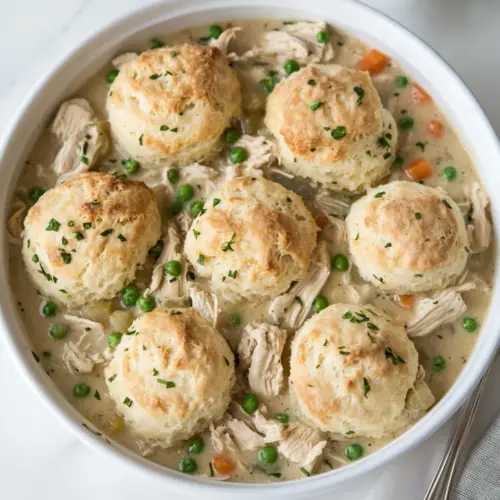Gluten Free Chicken Pot Pie with Biscuits