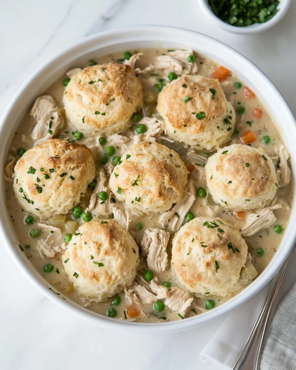 Gluten Free Chicken Pot Pie with Biscuits
