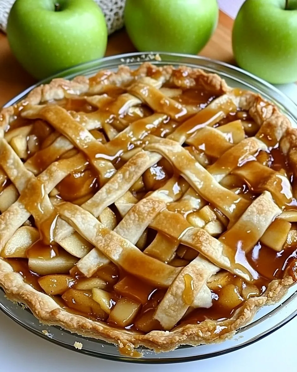 Gluten Free Dairy Free Salted Caramel Apple Pie