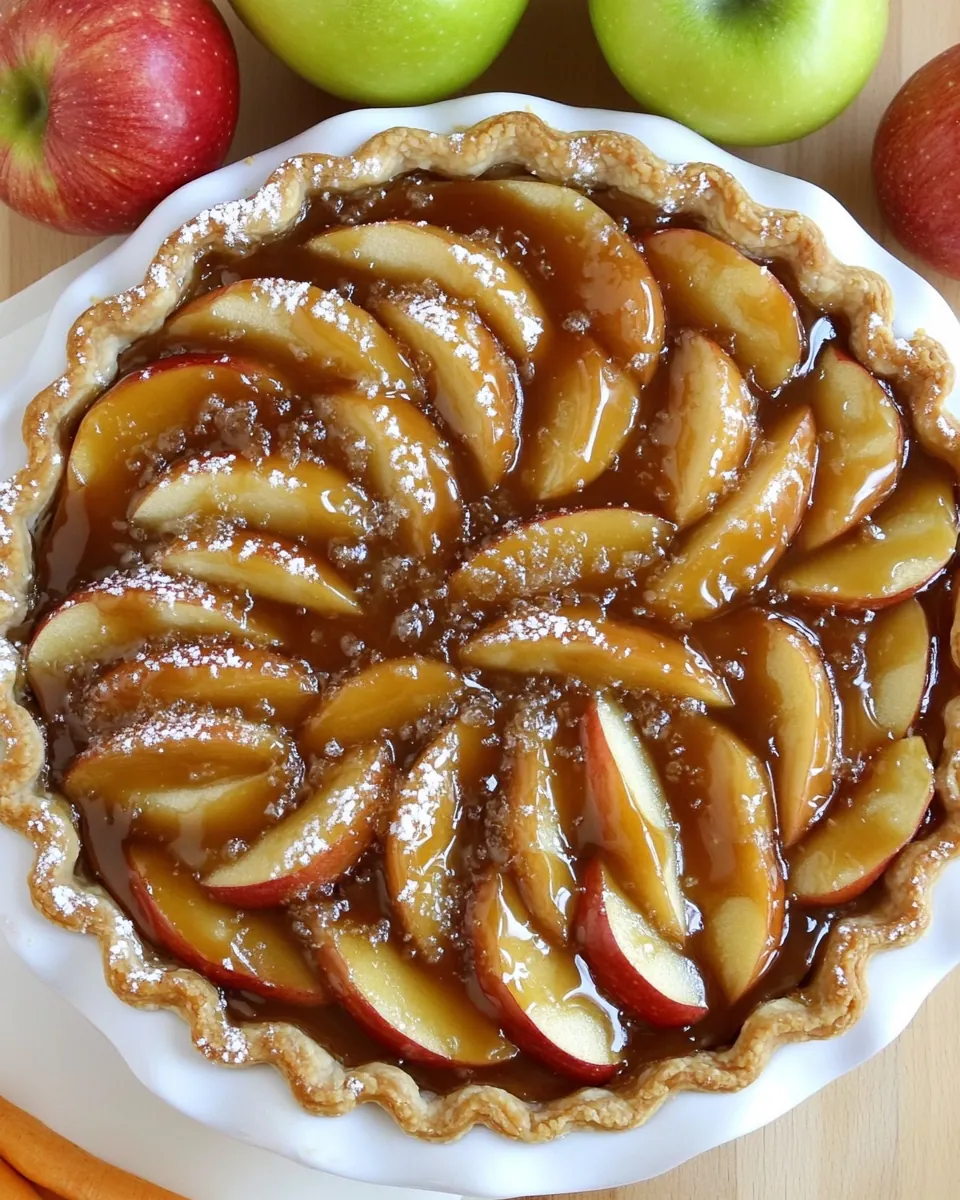 Gluten Free Dairy Free Salted Caramel Apple Pie