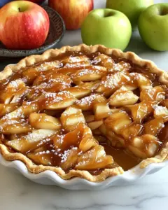 Gluten Free Dairy Free Salted Caramel Apple Pie