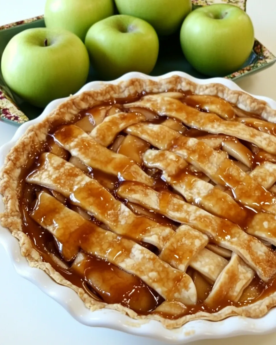 Gluten Free Dairy Free Salted Caramel Apple Pie