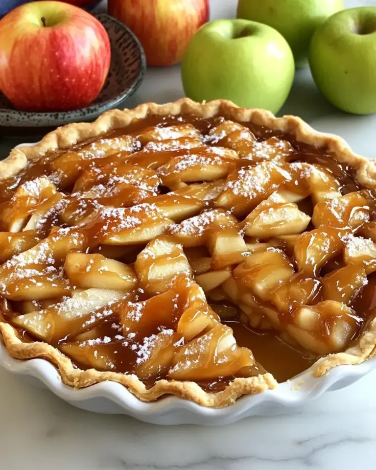 Gluten Free Dairy Free Salted Caramel Apple Pie