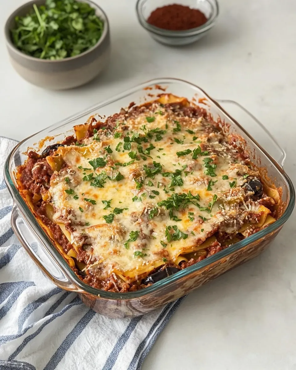 Gluten Free Eggplant Lasagna