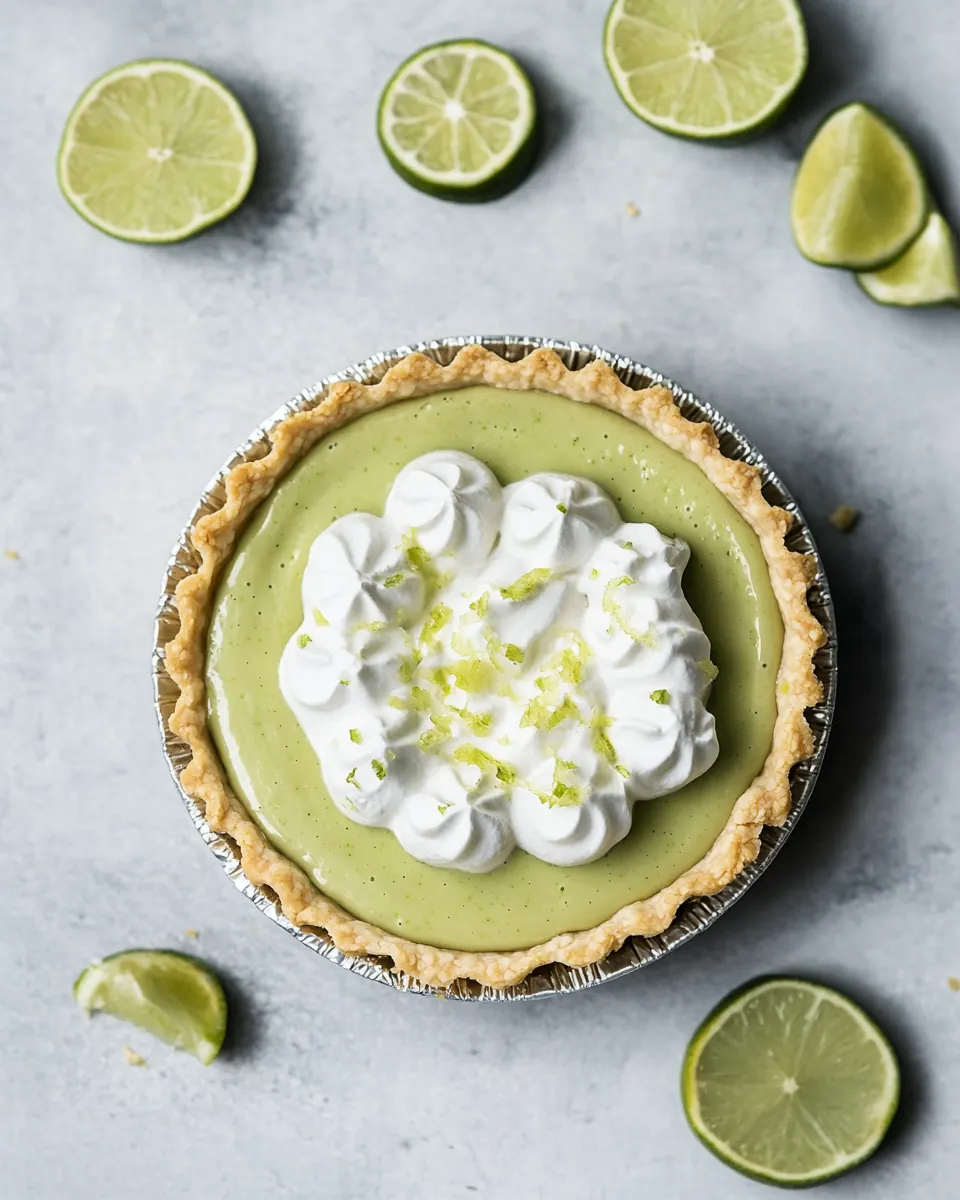 Gluten Free Key Lime Tart with Avocado Custard and Skyr Whip