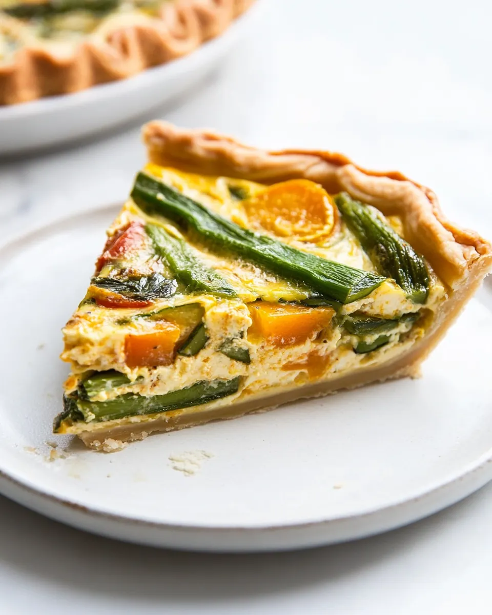 Gluten Free Spring Veggie Quiche