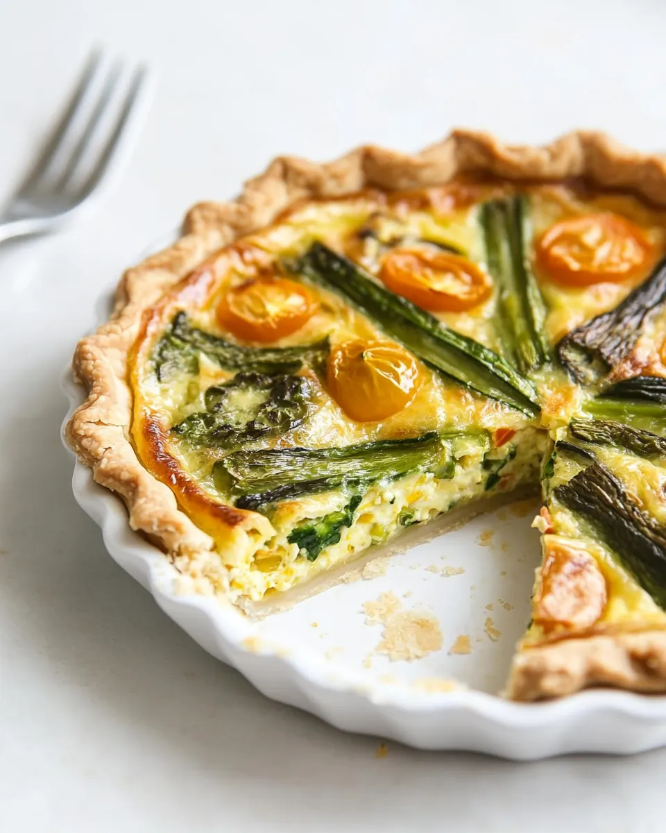 Gluten Free Spring Veggie Quiche