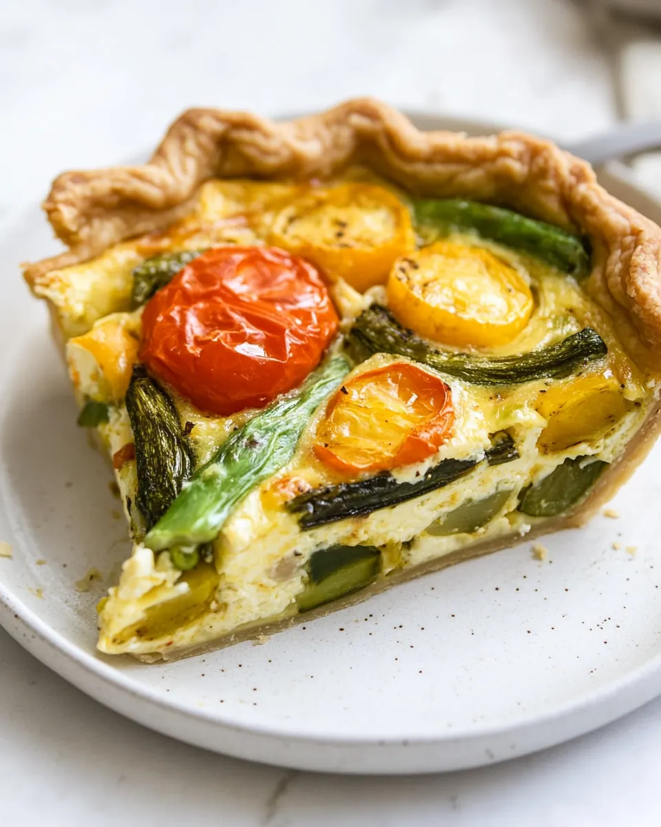 Gluten Free Spring Veggie Quiche