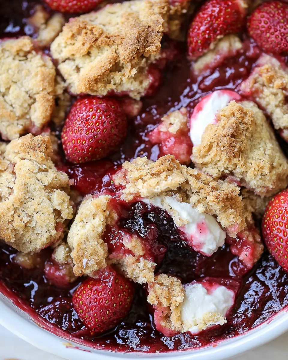 Gluten Free Strawberry Cobbler
