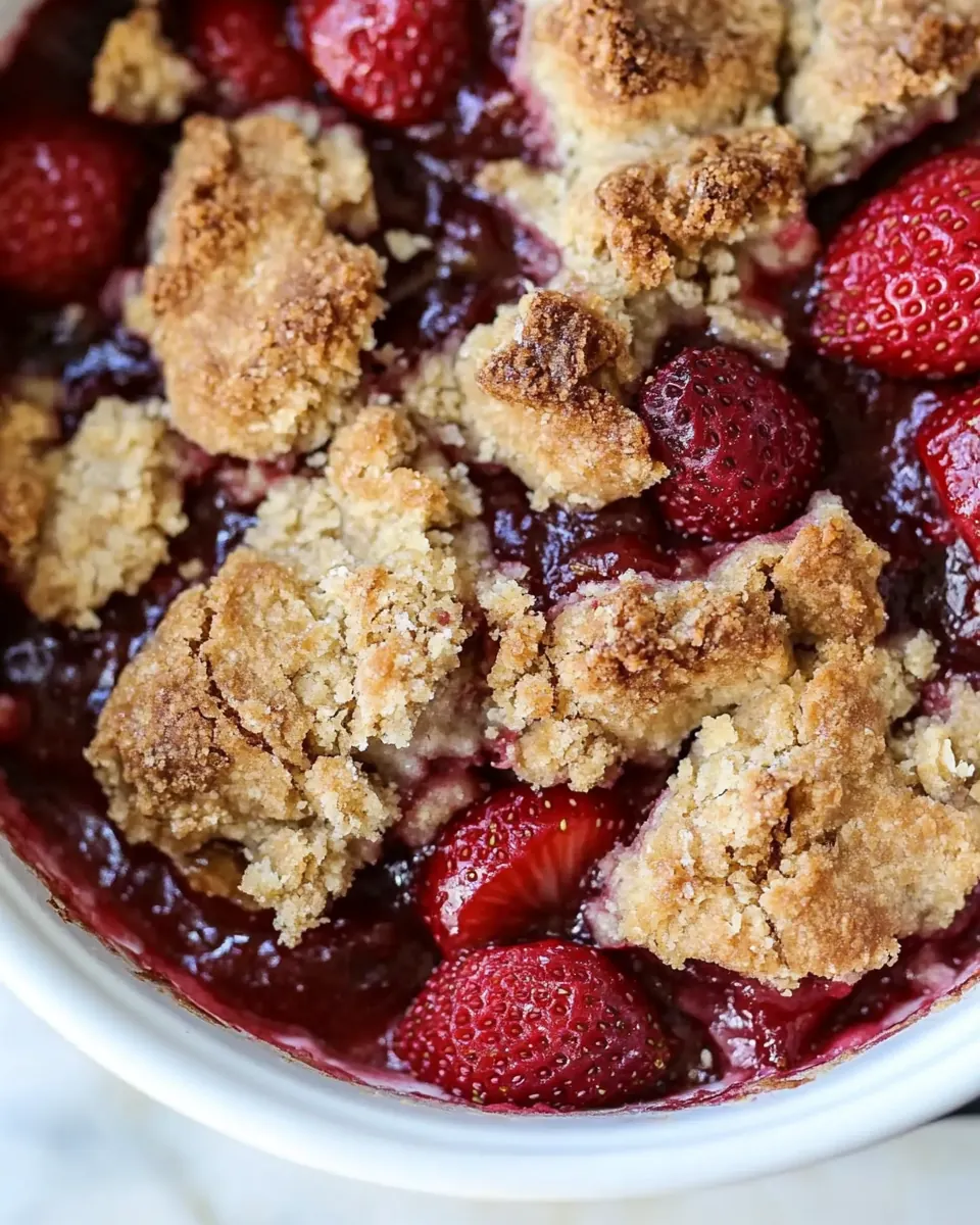Gluten Free Strawberry Cobbler