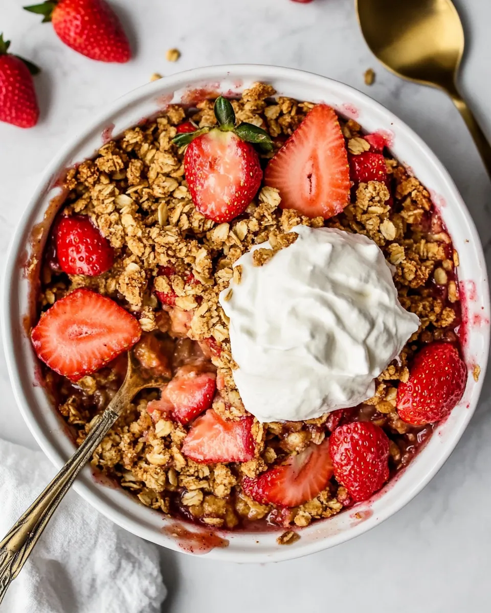 Gluten Free Strawberry Crisp