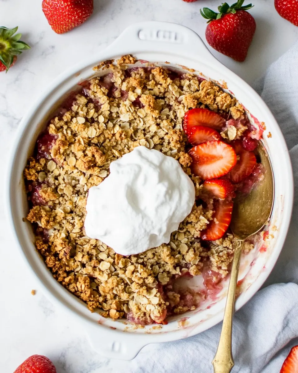 Gluten Free Strawberry Crisp