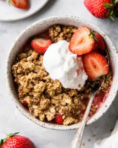 Gluten Free Strawberry Crisp