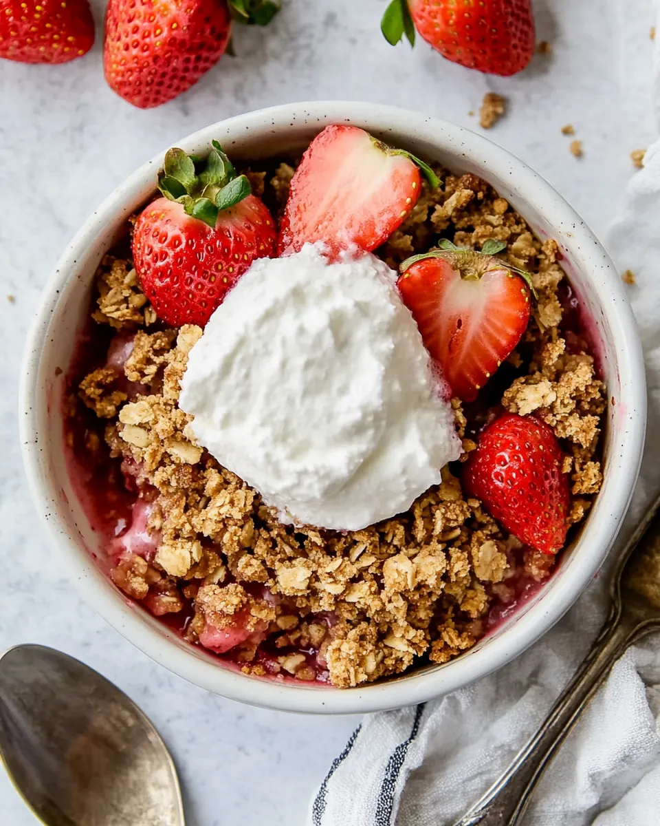 Gluten Free Strawberry Crisp