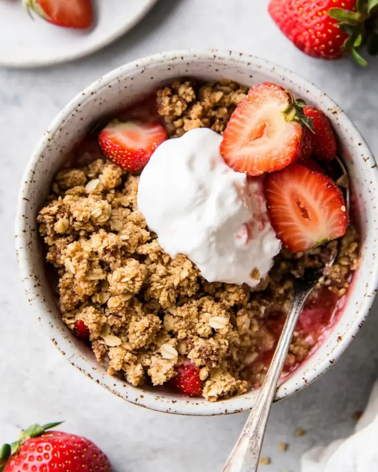 Gluten Free Strawberry Crisp