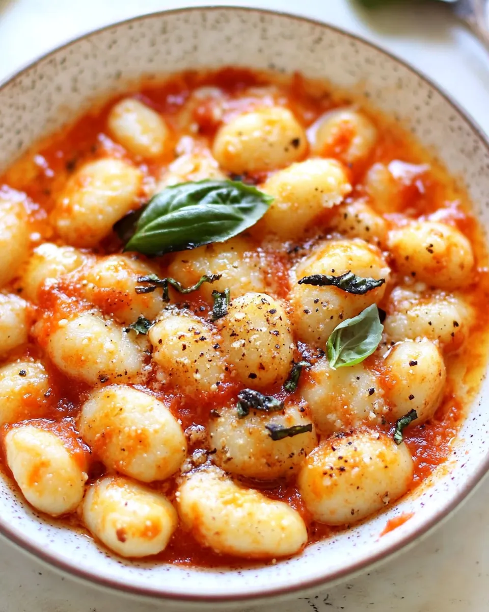 Gnocchi With Pomodoro Sauce