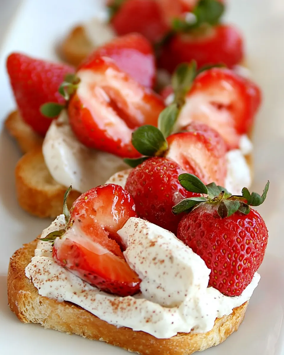 Goat Cheese and Strawberry Tartine