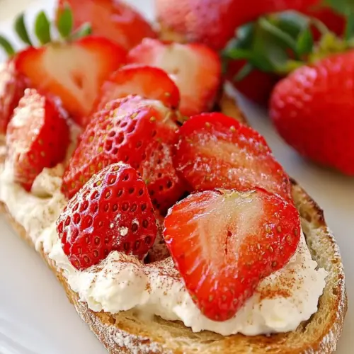 Goat Cheese and Strawberry Tartine