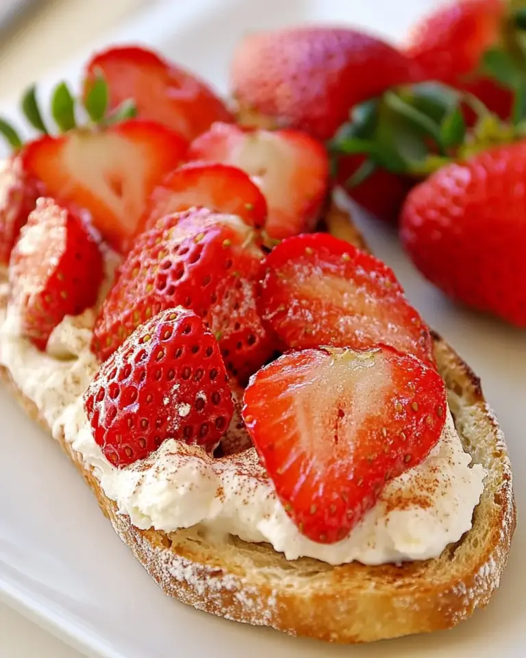 Goat Cheese and Strawberry Tartine