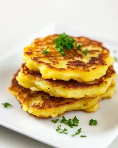 Golden Pan Fried Potato Cakes