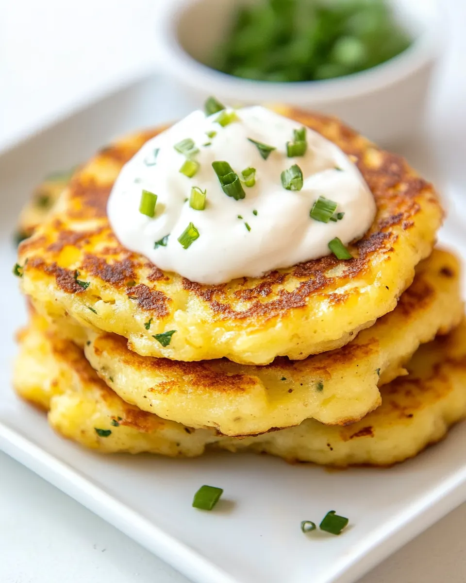 Golden Pan Fried Potato Cakes