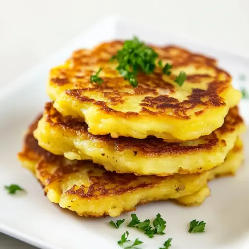 Golden Pan Fried Potato Cakes