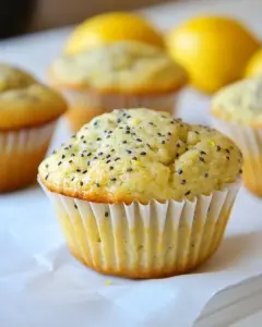 Grain Free Lemon Poppy Seed Muffins