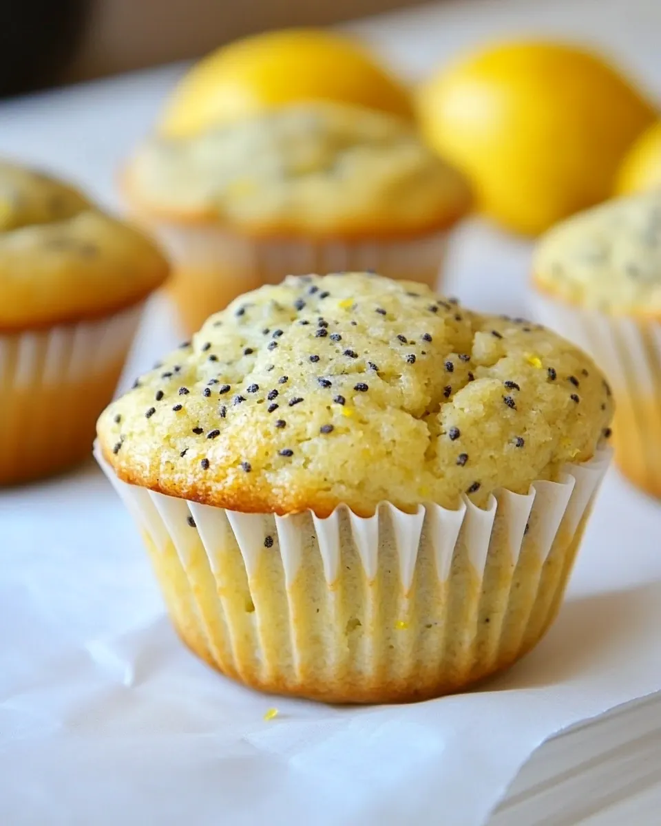 Grain Free Lemon Poppy Seed Muffins
