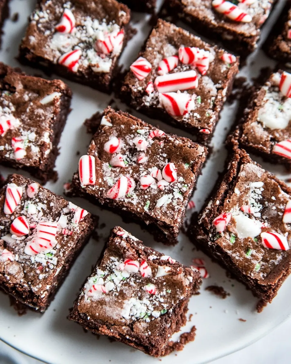 Grain Free Vegan Peppermint Brownies