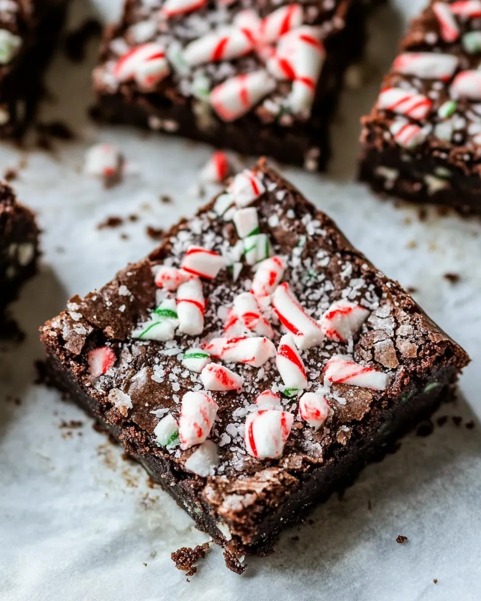 Grain Free Vegan Peppermint Brownies