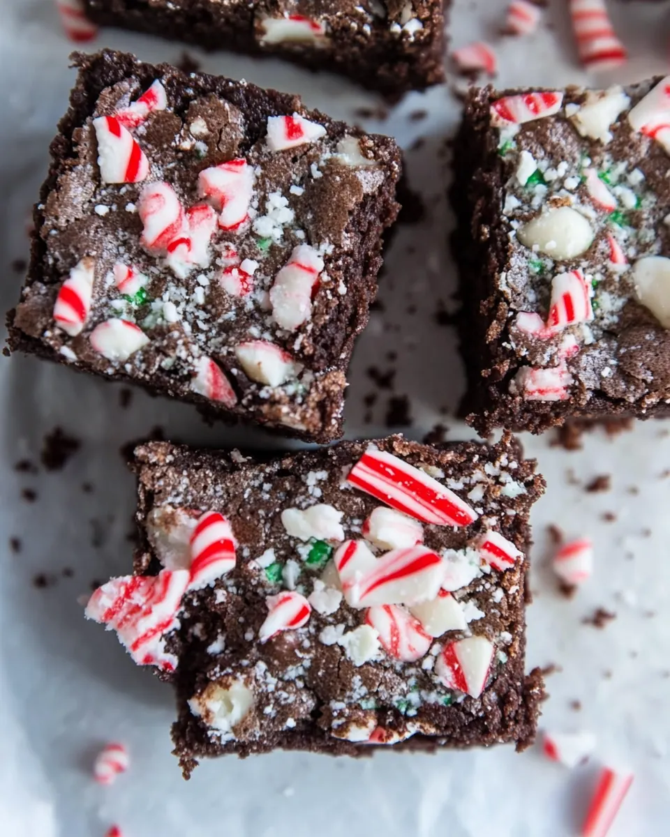 Grain Free Vegan Peppermint Brownies