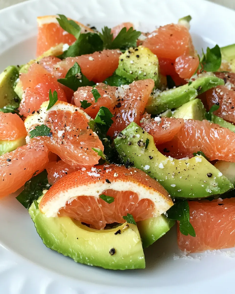 Grapefruit Avocado Salad