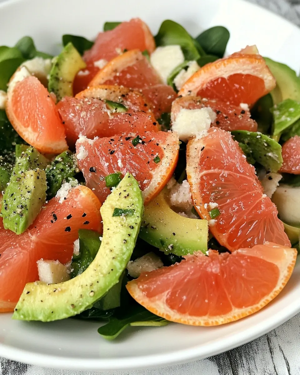 Grapefruit Avocado Salad