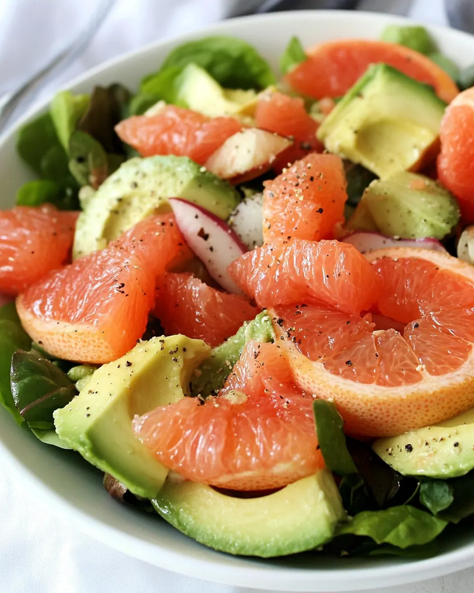 Grapefruit Avocado Salad