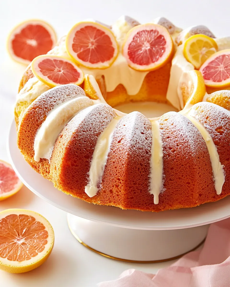 Grapefruit Olive Oil Bundt Cake