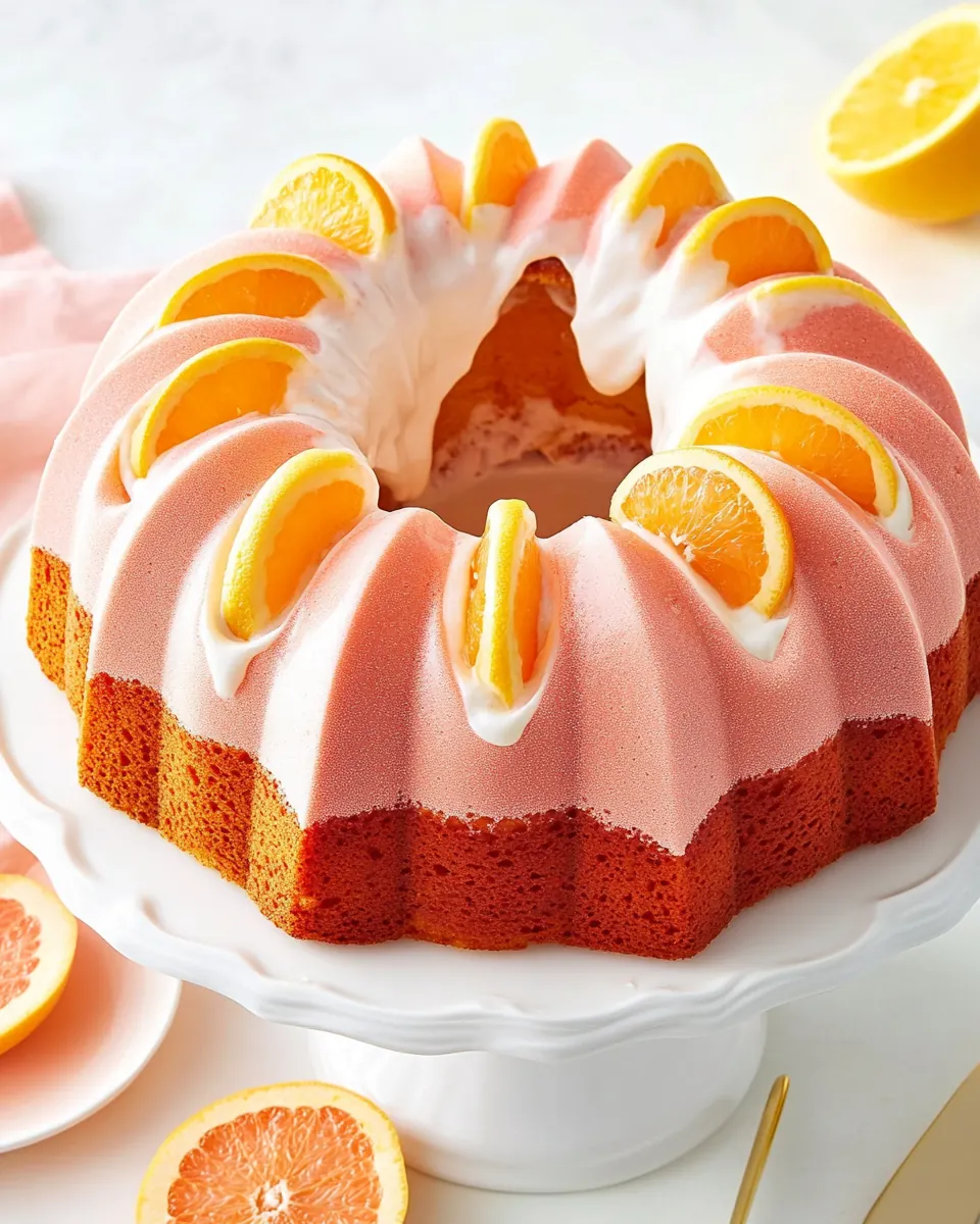 Grapefruit Olive Oil Bundt Cake