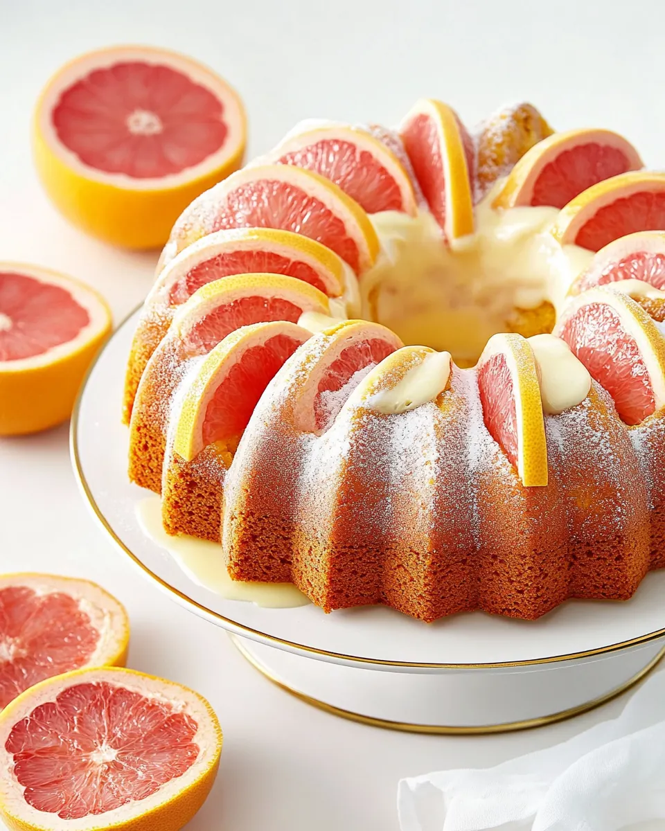 Grapefruit Olive Oil Bundt Cake
