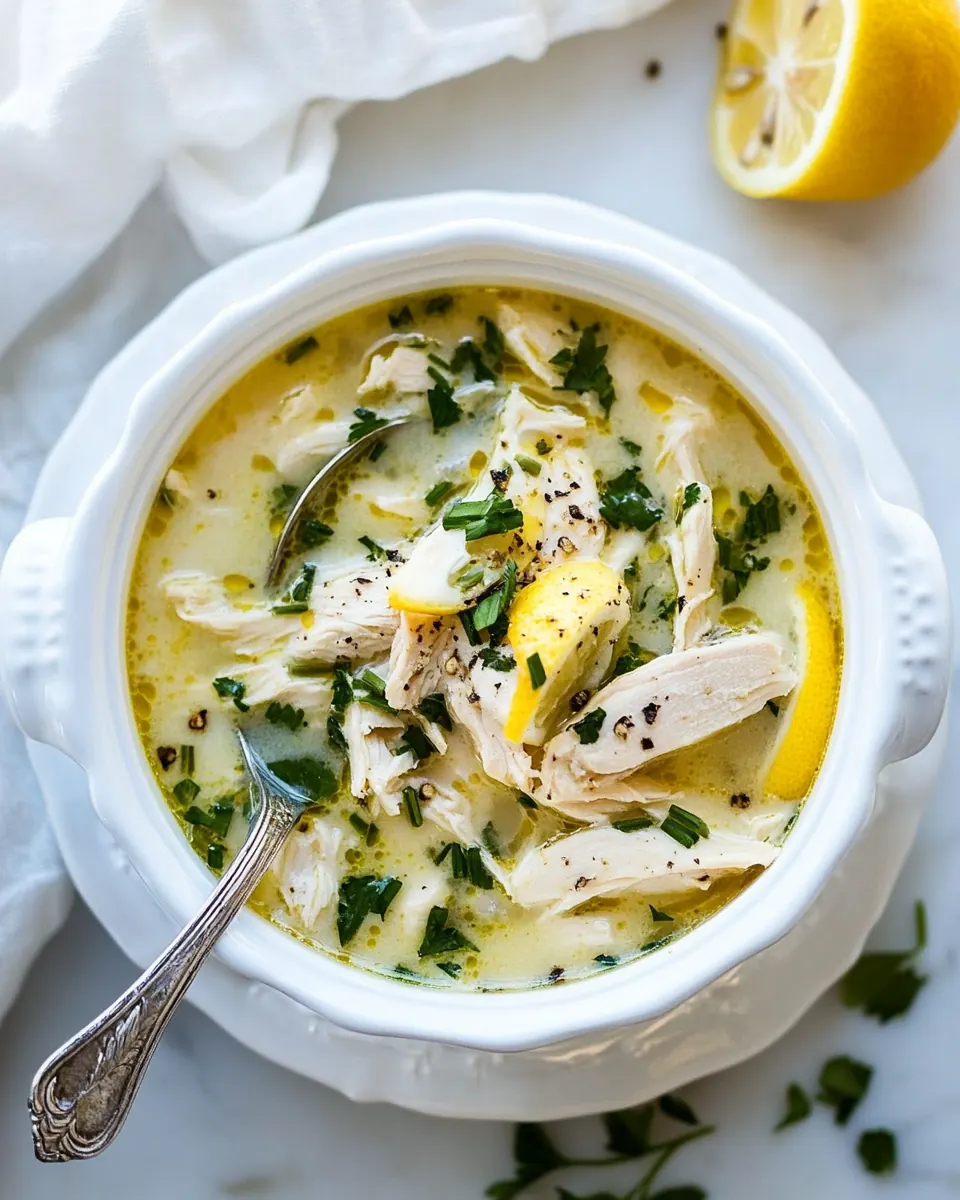 Greek Lemon Chicken Soup