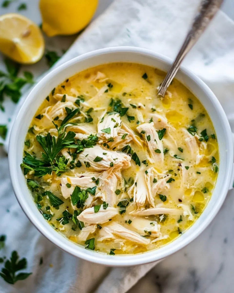 Greek Lemon Chicken Soup