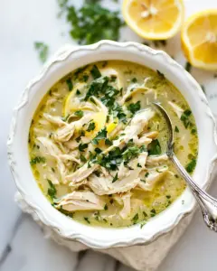 Greek Lemon Chicken Soup