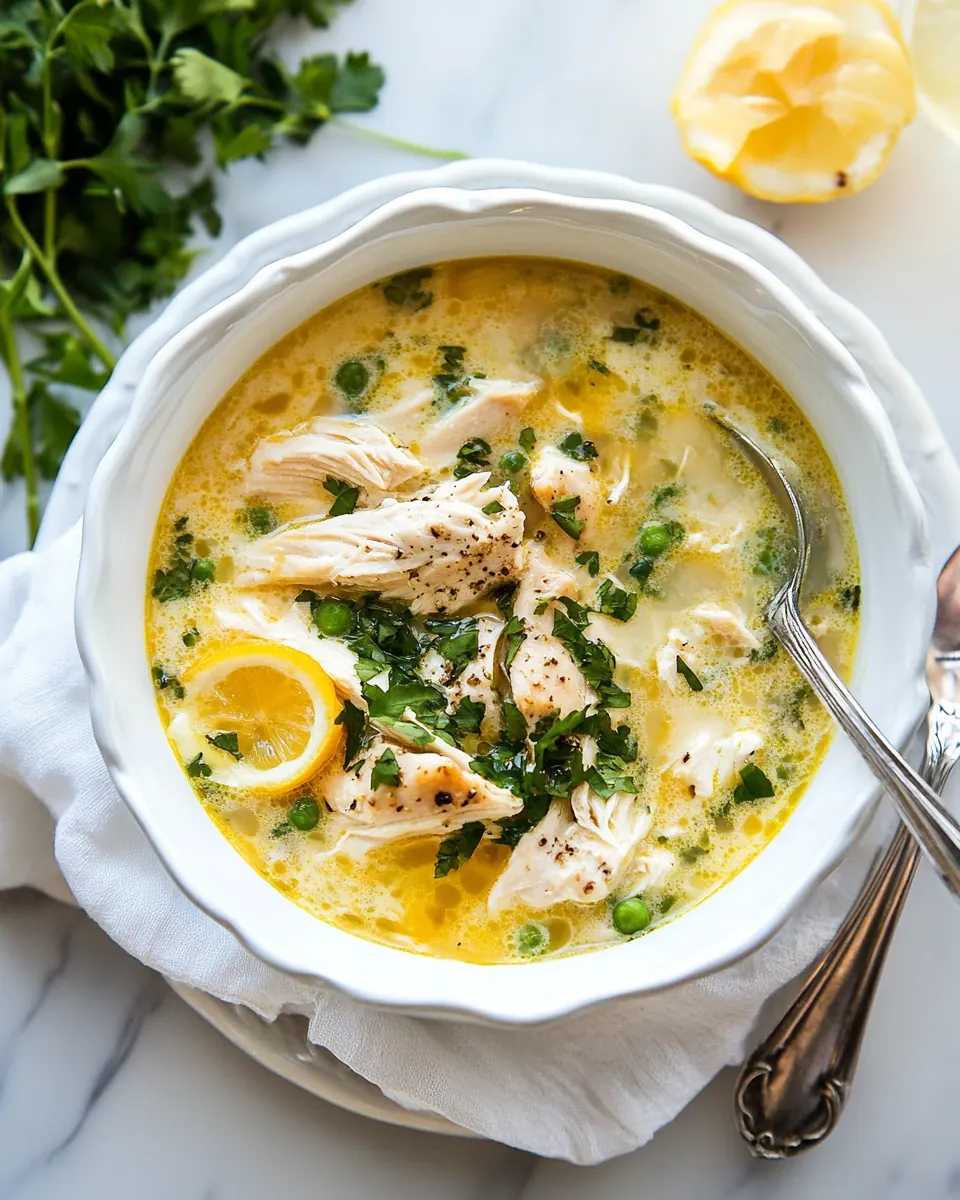 Greek Lemon Chicken Soup
