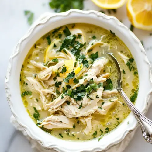 Greek Lemon Chicken Soup