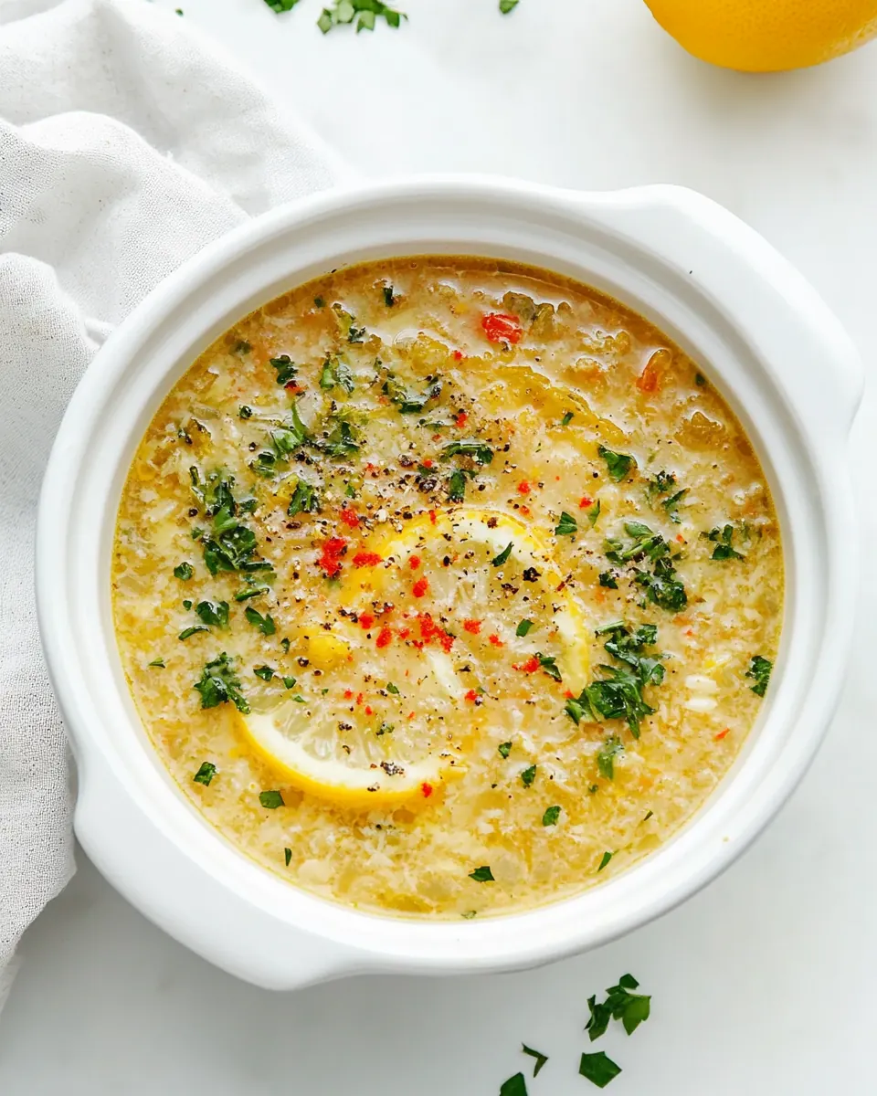 Greek Lemon Soup